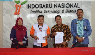 Penandatangan Nota Kesepahaman antara Institut Teknologi & Bisnis Indobaru Nasional bersama FGD Komunitas Belajar Guru Merdeka.